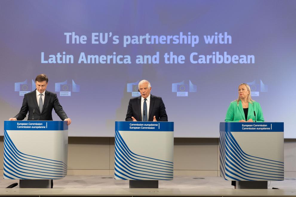 Read-out of the weekly meeting of the von der Leyen Commission by Valdis Dombrovskis, Executive Vice-President of the EC, Josep Borrell Fontelles, Vice-President of the EC, and Jutta Urpilainen, European Commissioner, on the EU's partnership with Latin…